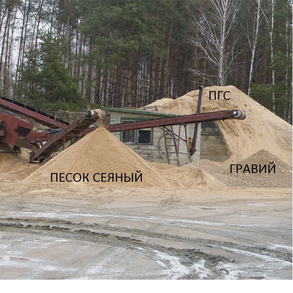 Песок сеяный